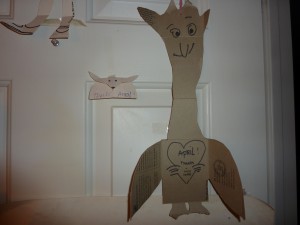 Ruth's giraffe with wings card